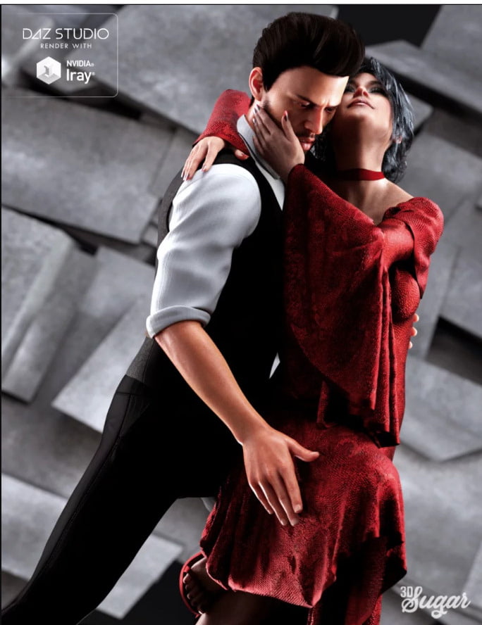 Passion Dance Pose Set for Genesis 8