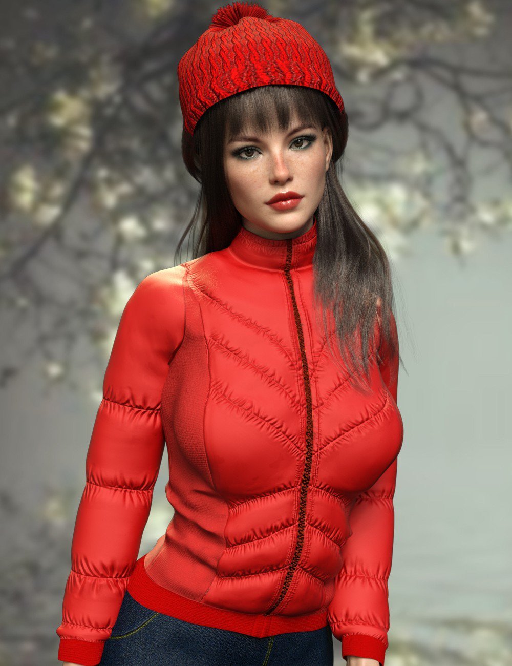 X-Fashion Warm Winter Jacket for Genesis 8 Female(s)