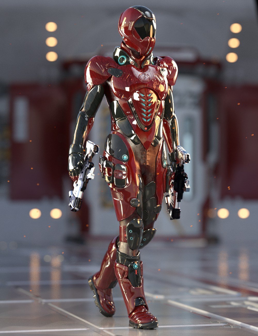 Sci-Fi Assault Armor for Genesis 8 Male(s)