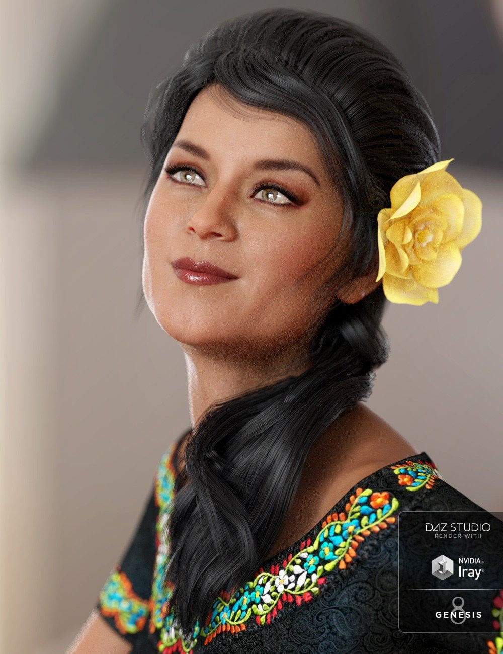 Isidora Hair for Genesis 8 and Genesis 3 Female(s)