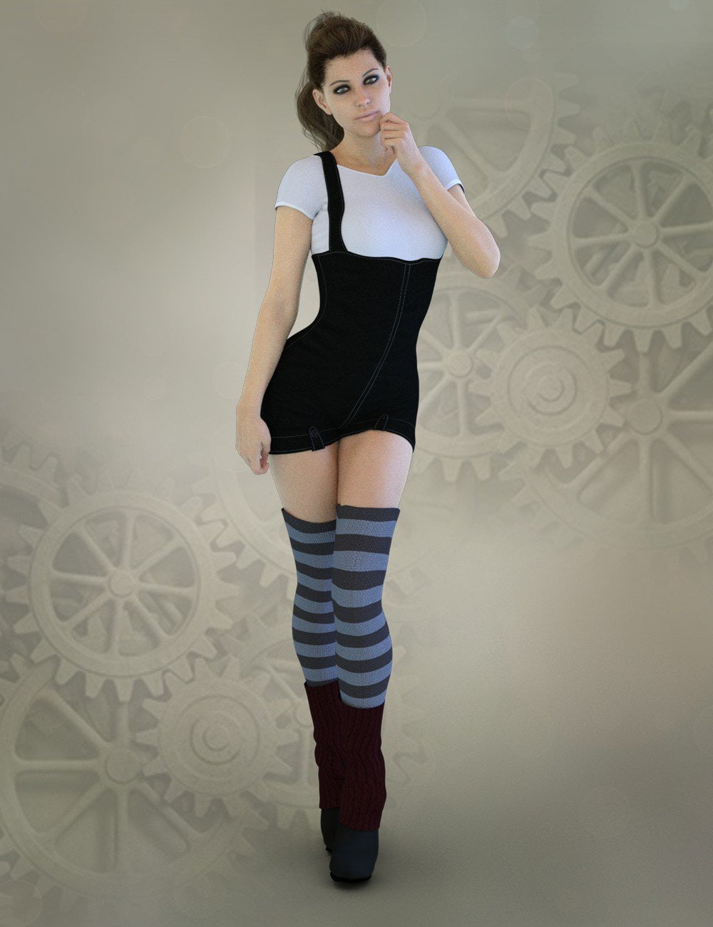 X-Fashion Overall Outfit for Genesis 8 Female(s)