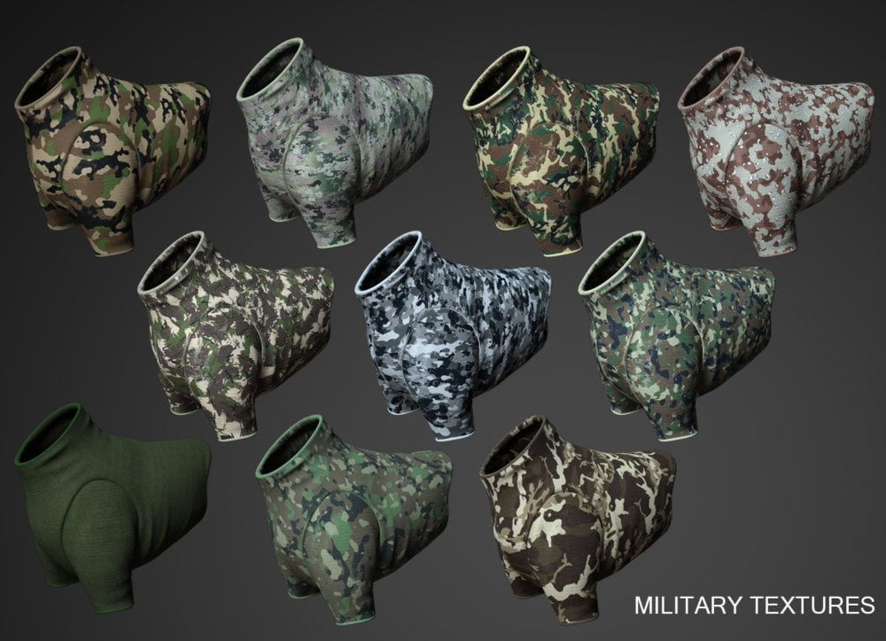 Daz Dog 8 Service Gear Add On Textures