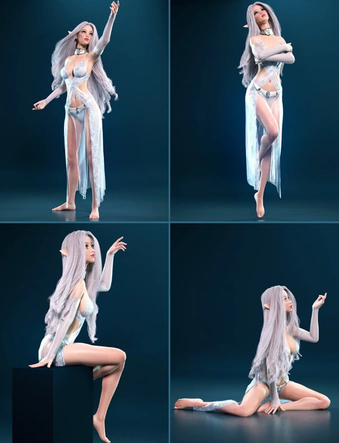 Prisma Angel Poses and Expressions for Genesis 8 Female