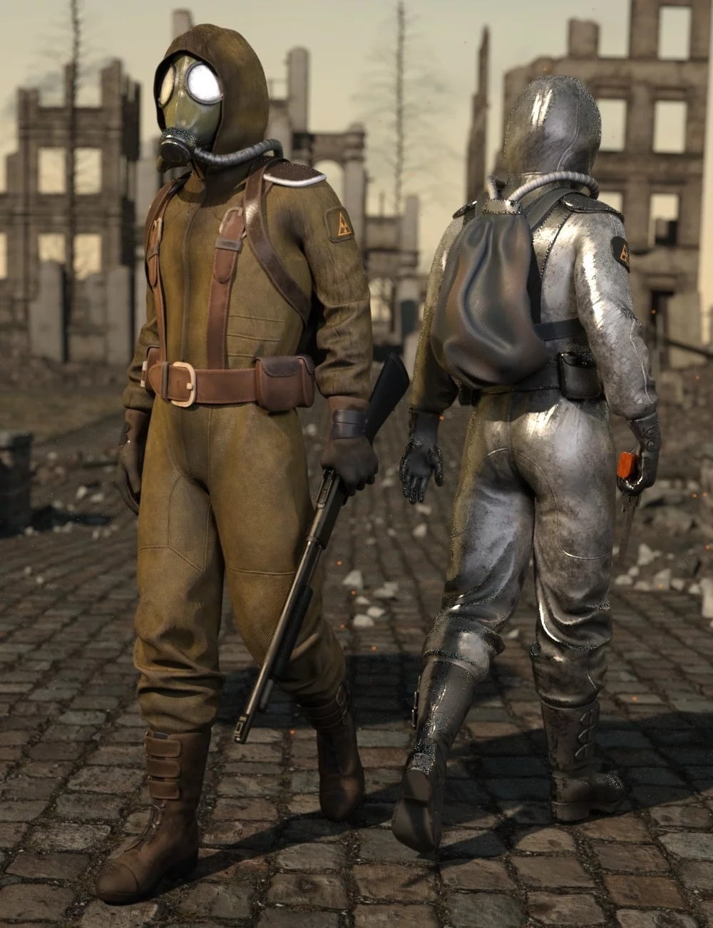 Radioactive Soldier Outfit for Genesis 8 Male(s)