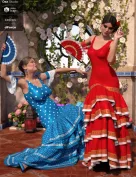 dForce Flamenco Dancer Outfit Textures
