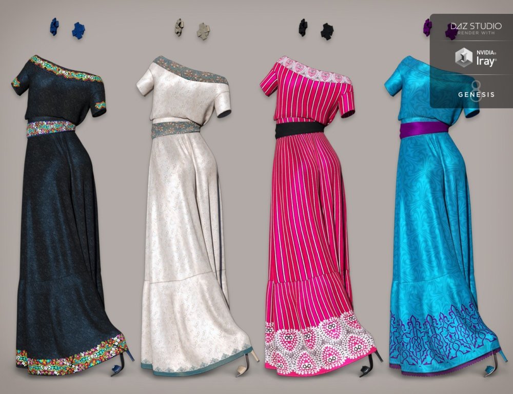 dForce Fiesta Outfit Textures