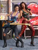 dForce Rock On Outfit Textures