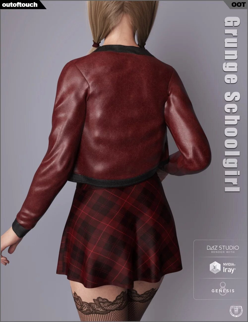 Grunge Schoolgirl Outfit for Genesis 8 Female(s)