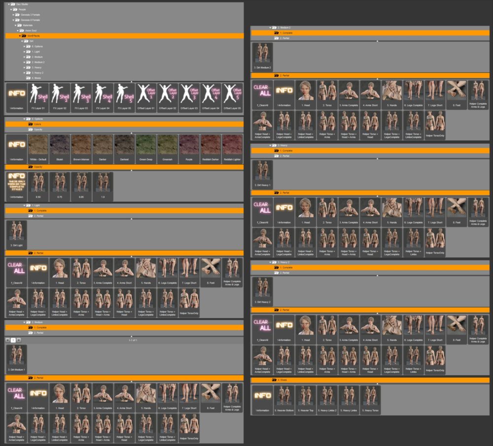 Skin Effects: Dirt for Genesis 3 and 8 Female(s)