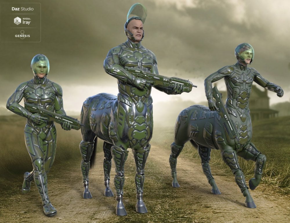 Solar Wardens for Genesis 8 Male Centaur