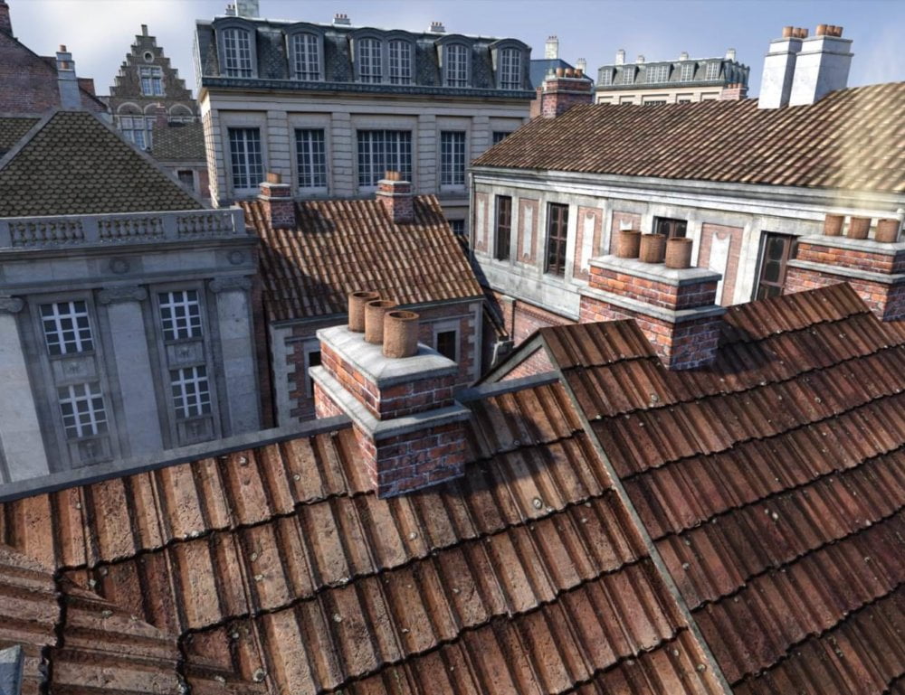 v176 Roof Tiles Iray Textures