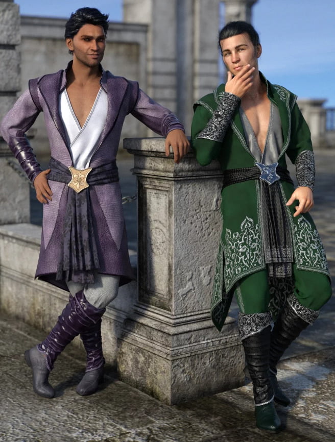dForce Royal Fantasy Outfit Textures ⋆ Freebies Daz 3D