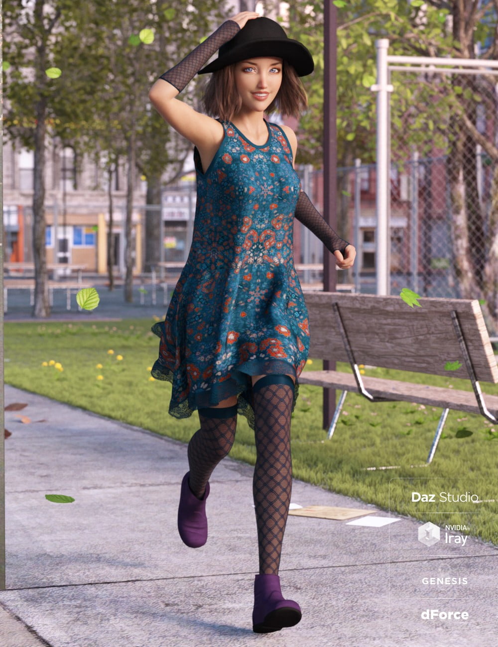 dForce Boho Days Outfit Textures