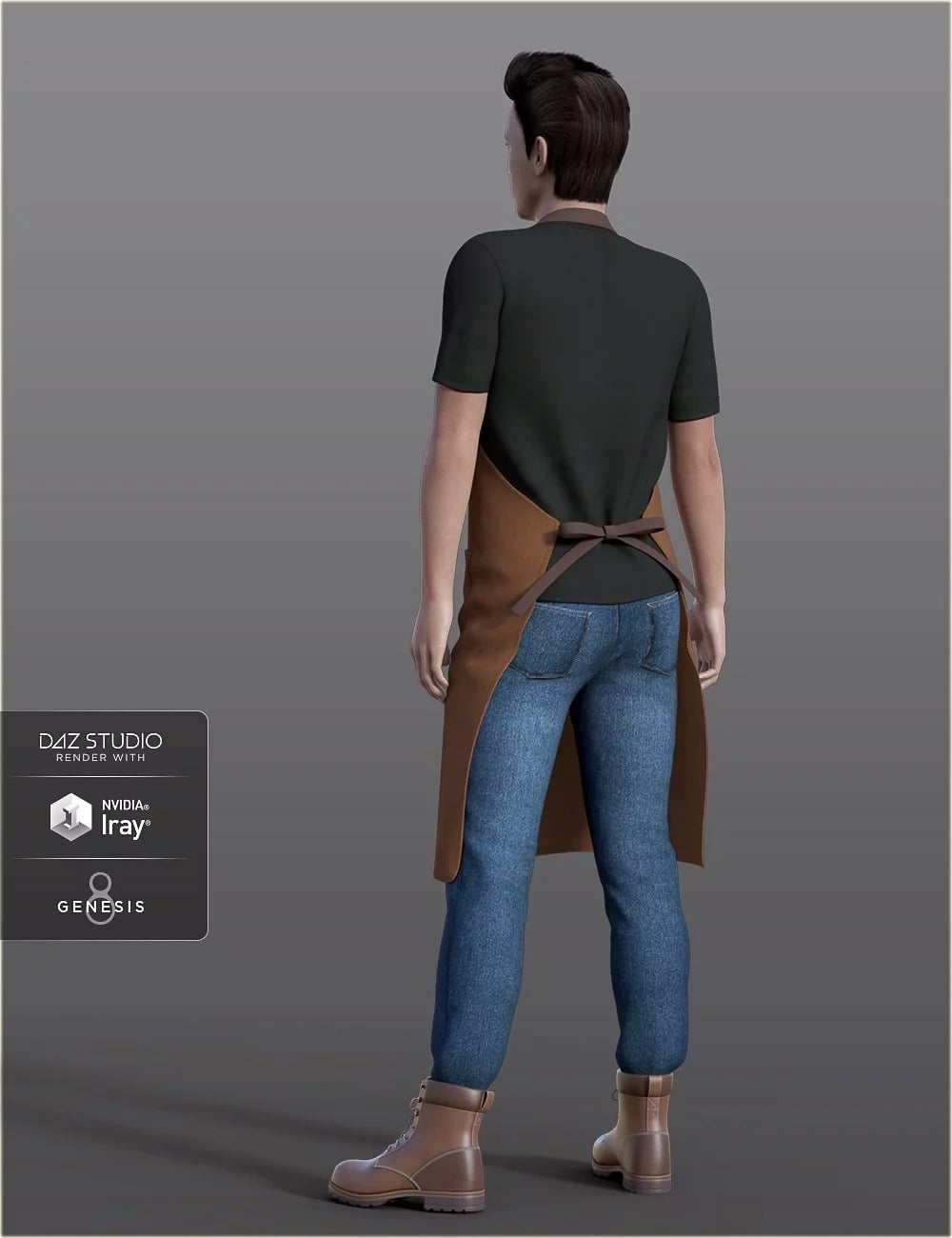dForce H&C Apron and Casual Outfit for Genesis 8 Male(s)