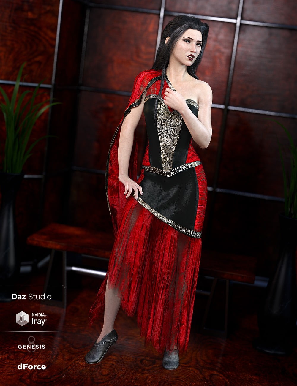 dForce Mosaic Outfit for Genesis 8 Female(s)