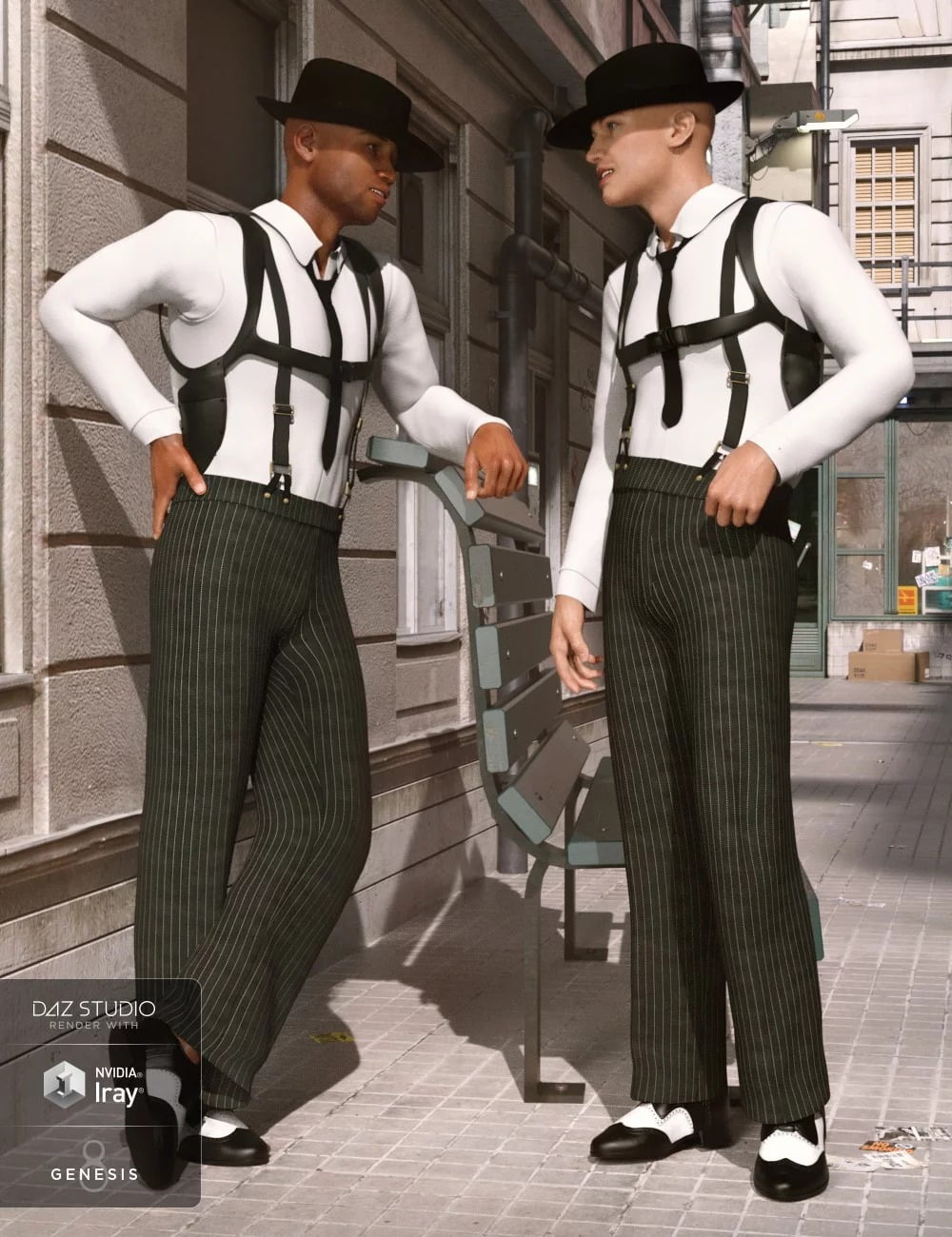 dForce Sleuth Detective Outfit for Genesis 8 Male(s)