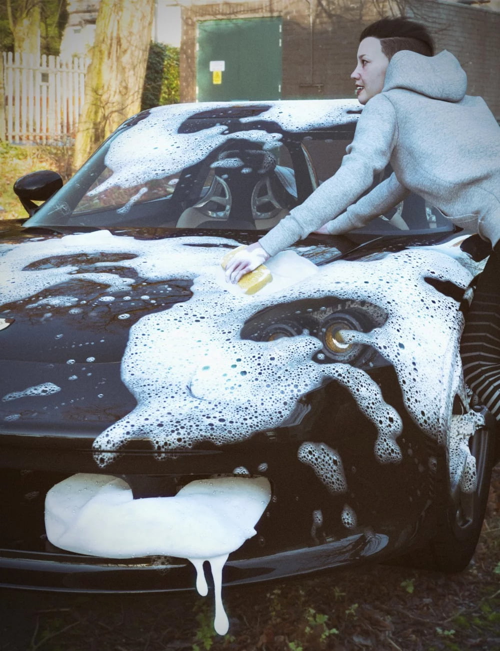 Iray Foam and Bubbles