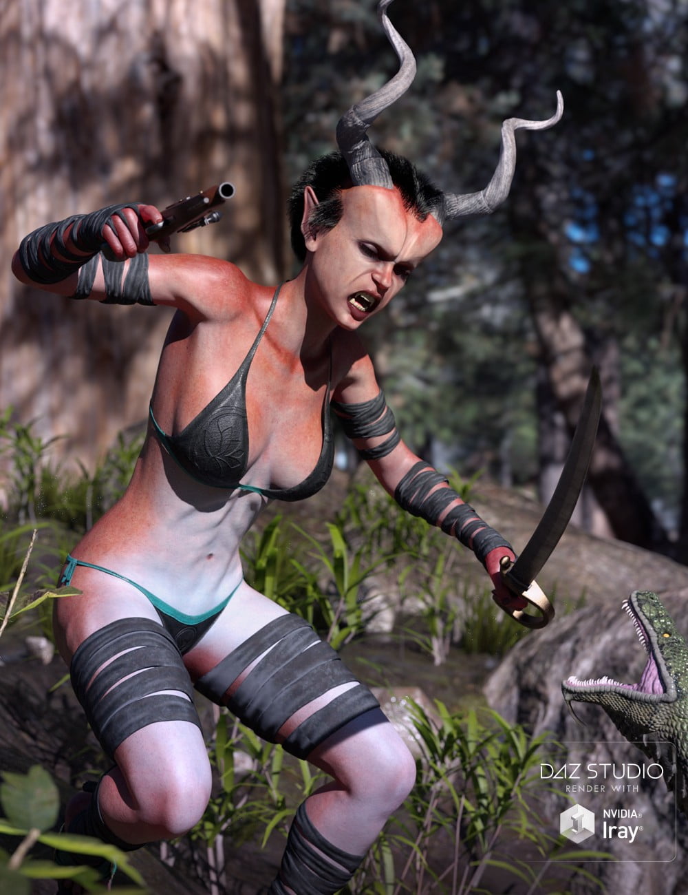 Muelsfell Halfblood Anashia HD for Genesis 8 Female