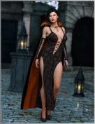 dForce Vampiress Outfit and Poses For Genesis 8 Female(s)
