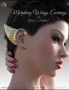 Morphing Wings Earrings for G3F