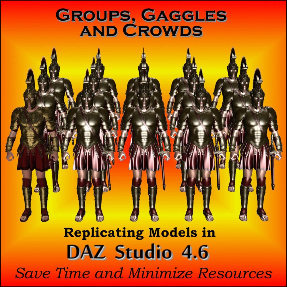 GROUPS, GAGGLES and CROWDS for Daz Studio 4.6