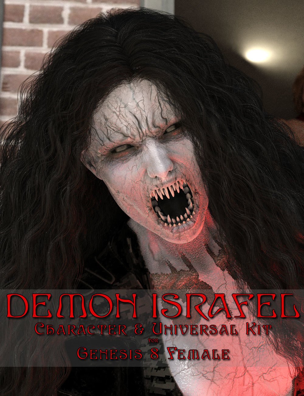 Demon Israfel Character & Universal Kit for Genesis 8 Female
