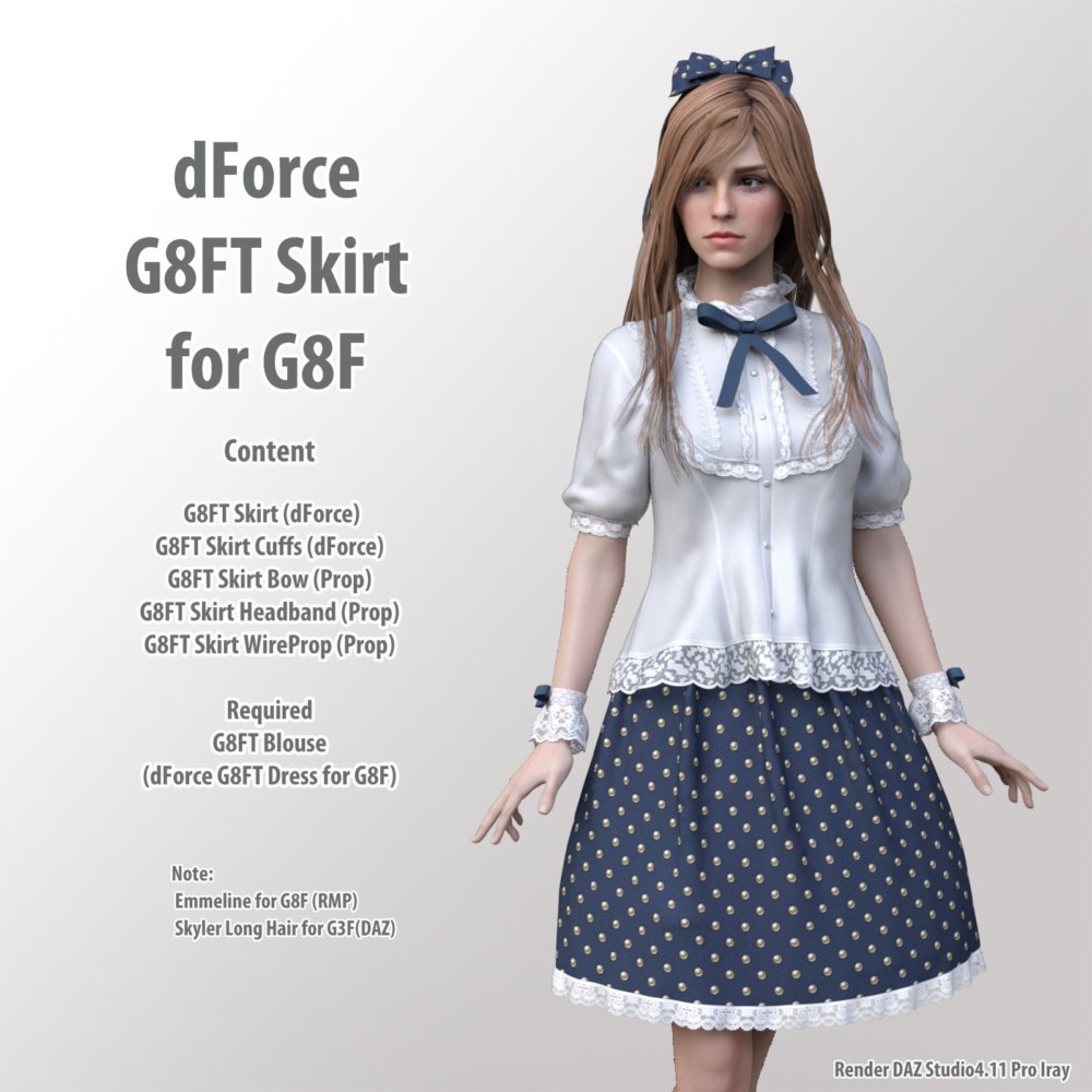 dForce G8FT Skirt for G8F