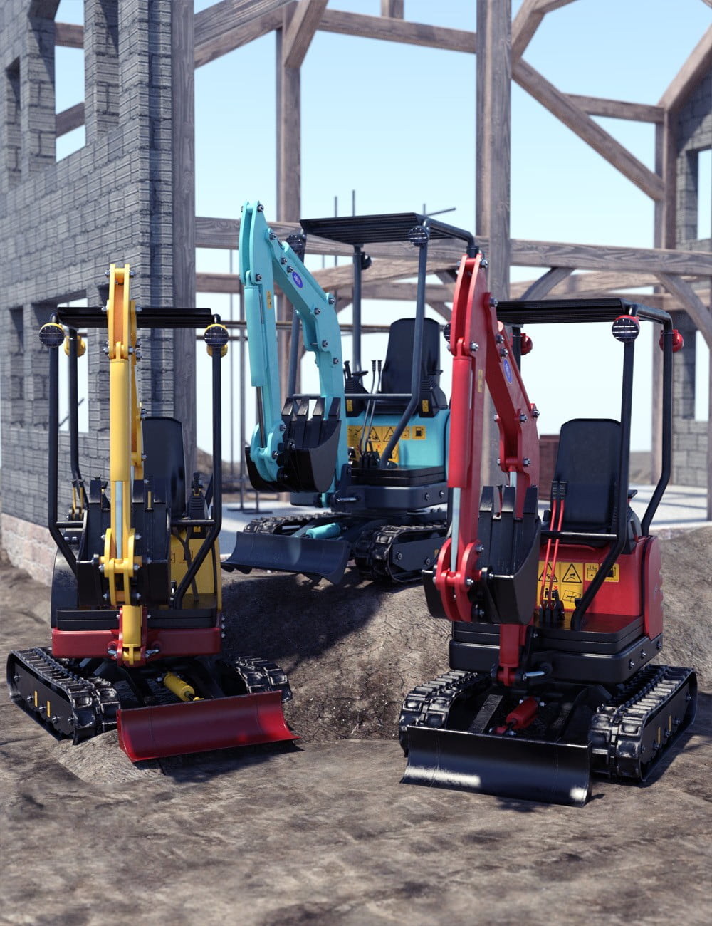 mini rc digger