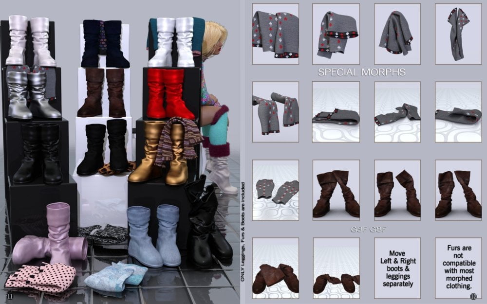 Spicy Winter Fur-wear Boots & Leggings G3G8