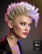 dForce C1 Spiky Hair for Genesis 3 and 8