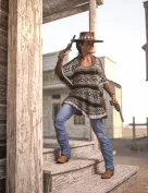 Dusty HD Cowgirl Outfit for Genesis 8 Female(s)