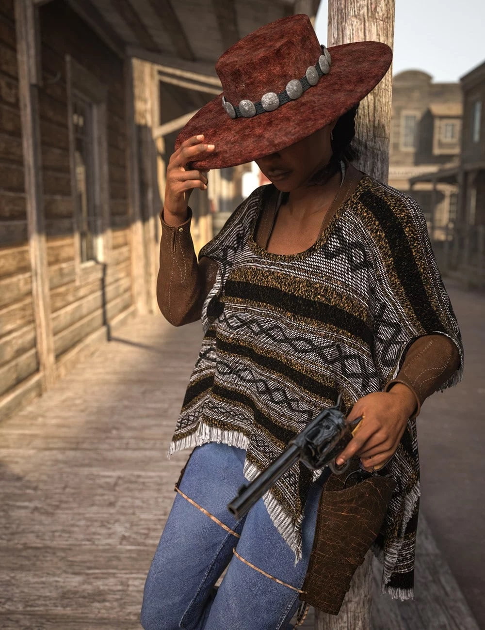 Dusty HD Cowgirl Outfit for Genesis 8 Female(s)