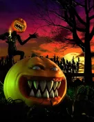 Evil Pumpkin HD for Genesis 8 Male