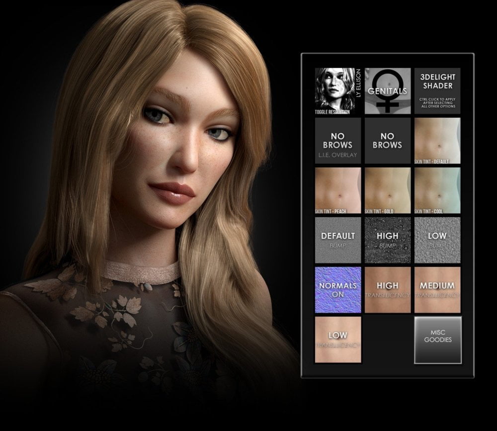 Ellison HD for Genesis 3 and 8 Female