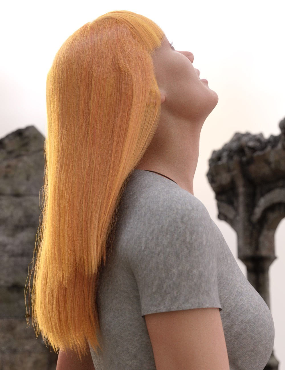 Full Fringe dForce Hair for Genesis 3 and 8 Female