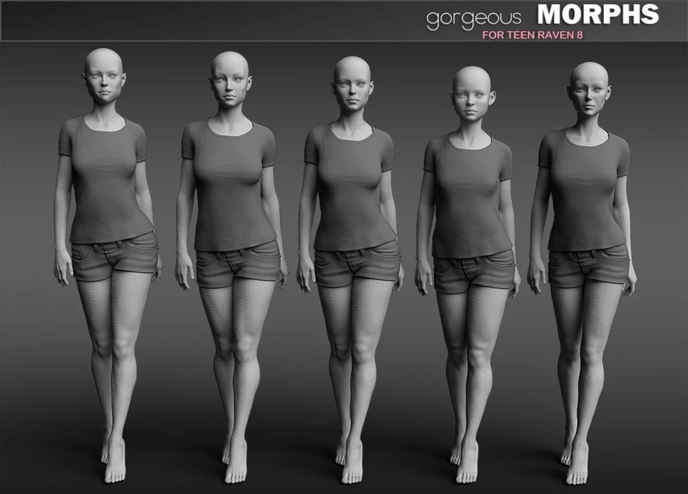 Gorgeous Morphs for Teen Raven 8