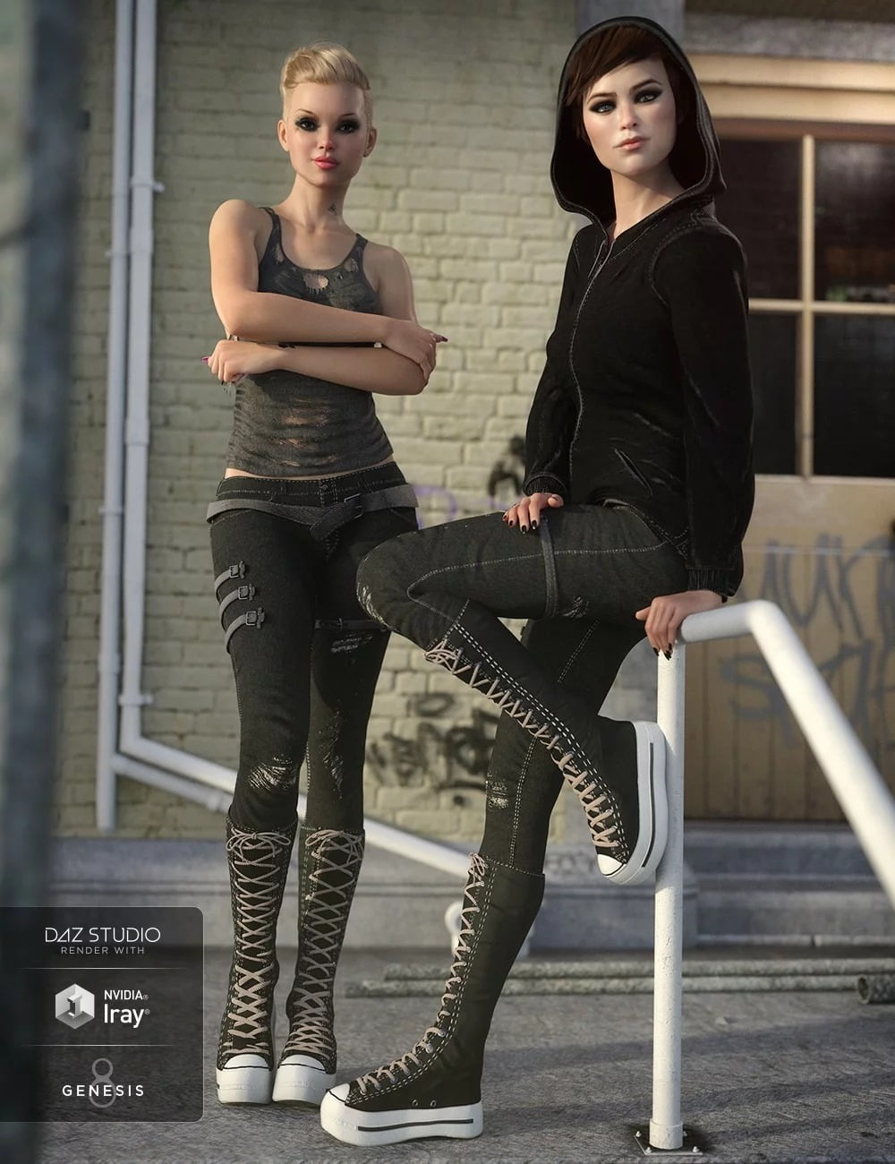 Gothy Punk For Teen Raven 8 and Genesis 8 Female(s)
