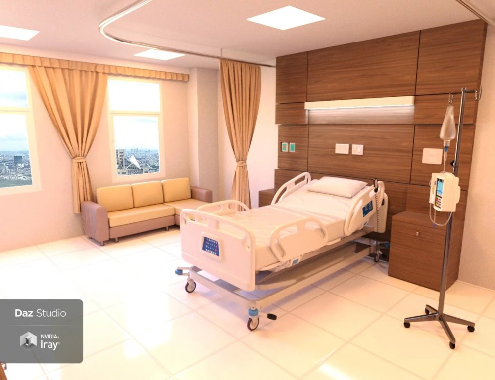 Modern Hospital Room