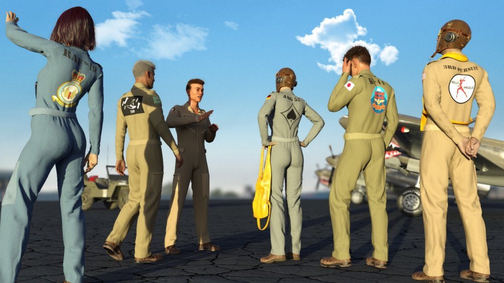 Pilot Uniform Materials of WWII