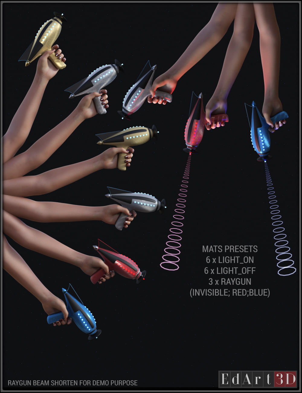 Morphing SciFi RayGun for G8F and G8M