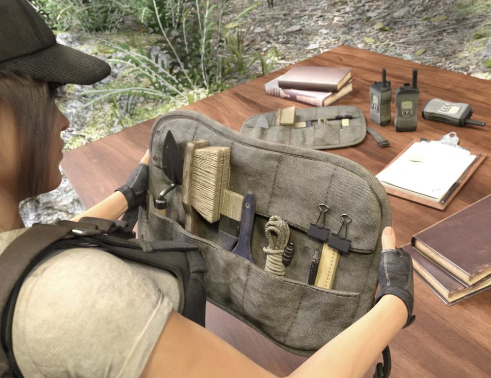 Adventure Poses and Props for Genesis 8 Female