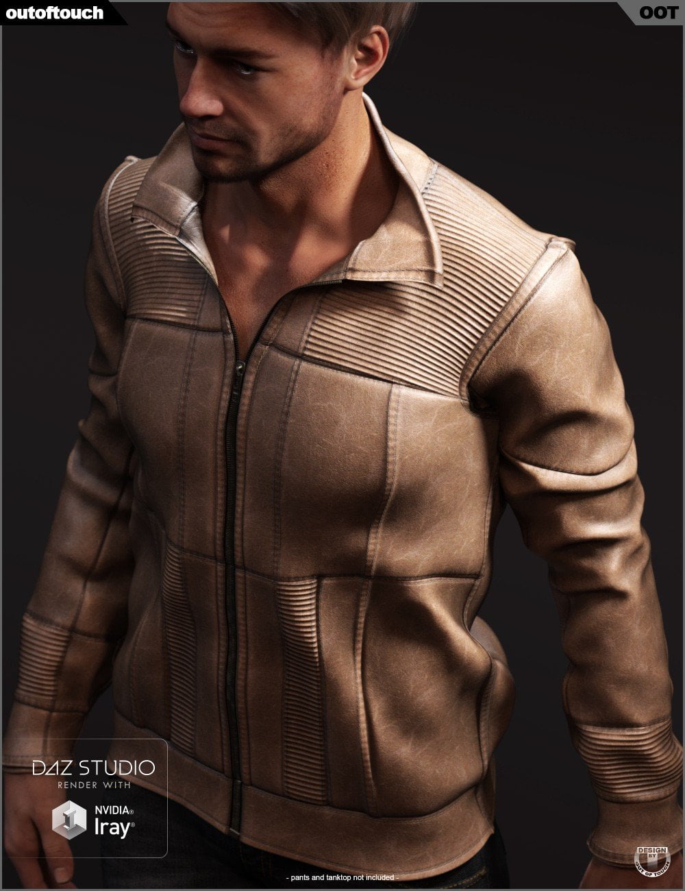 Vintage Leather Jacket for Genesis 8 Male(s)