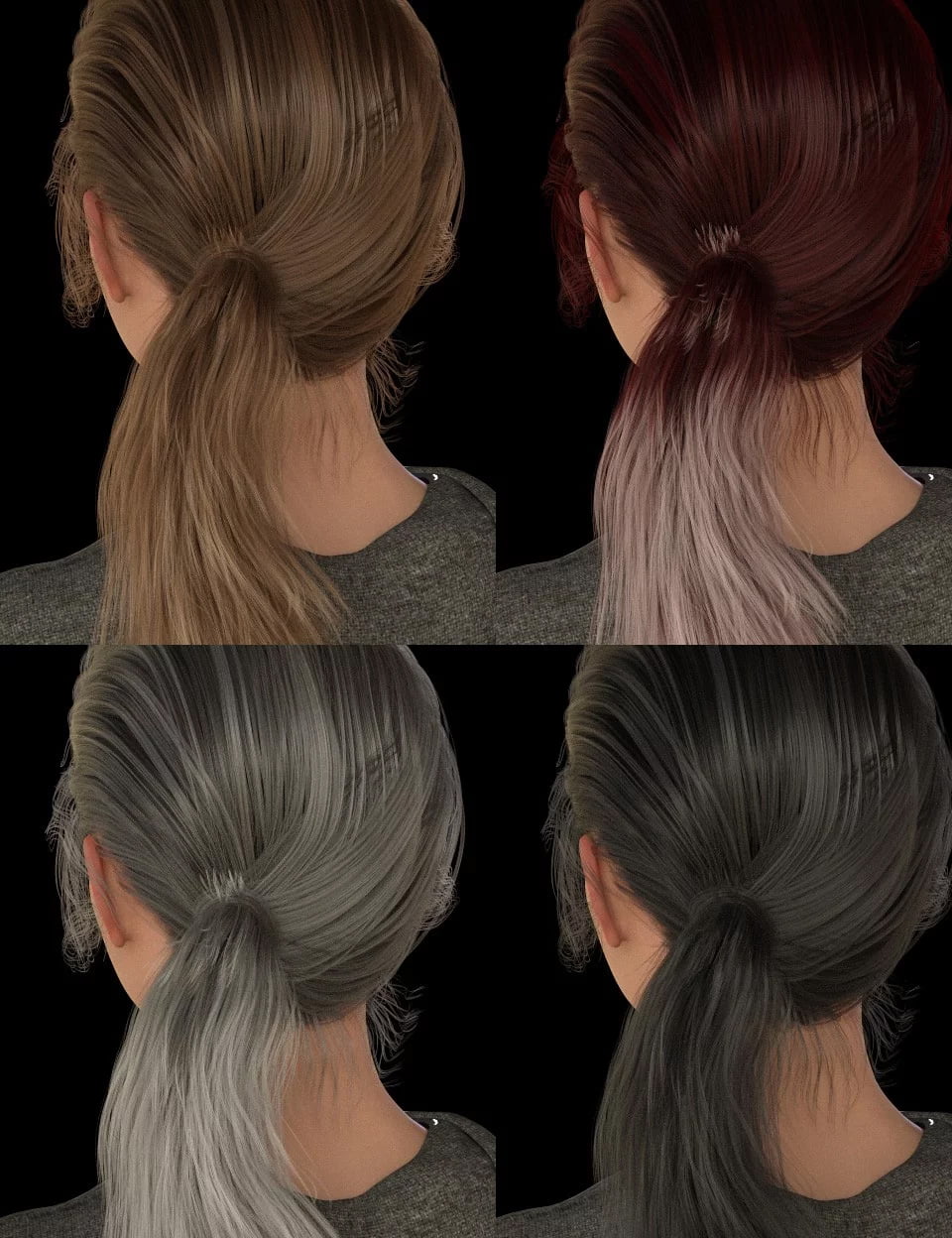 Colors for Summer Sidetail Hair