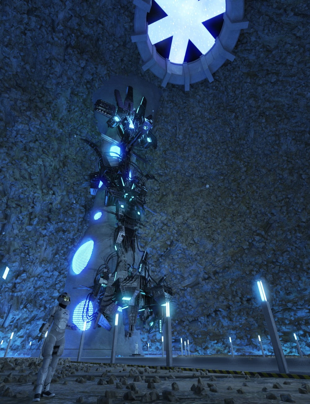 SC20 Cave 01. with Alien Artifact