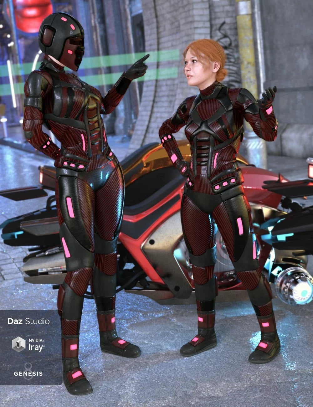 Scifi Angel Racer for Genesis 8 Female(s)