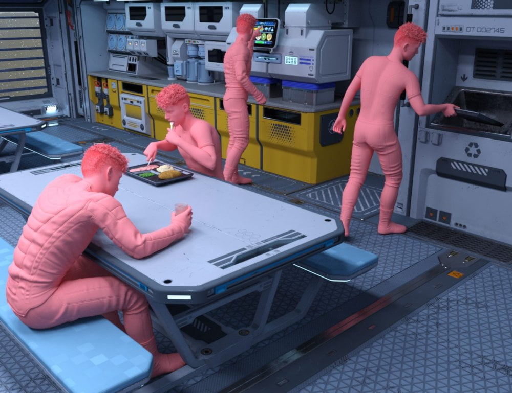 Solaris Dining Room Poses Genesis 8 Male