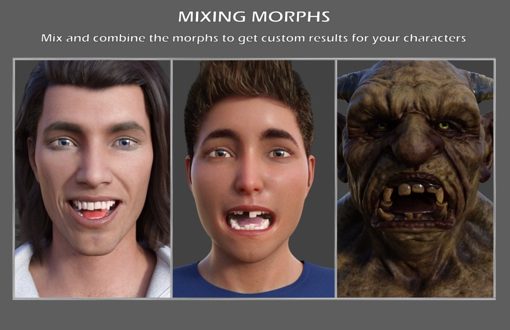 Teeth Master Control for Genesis 8 Male