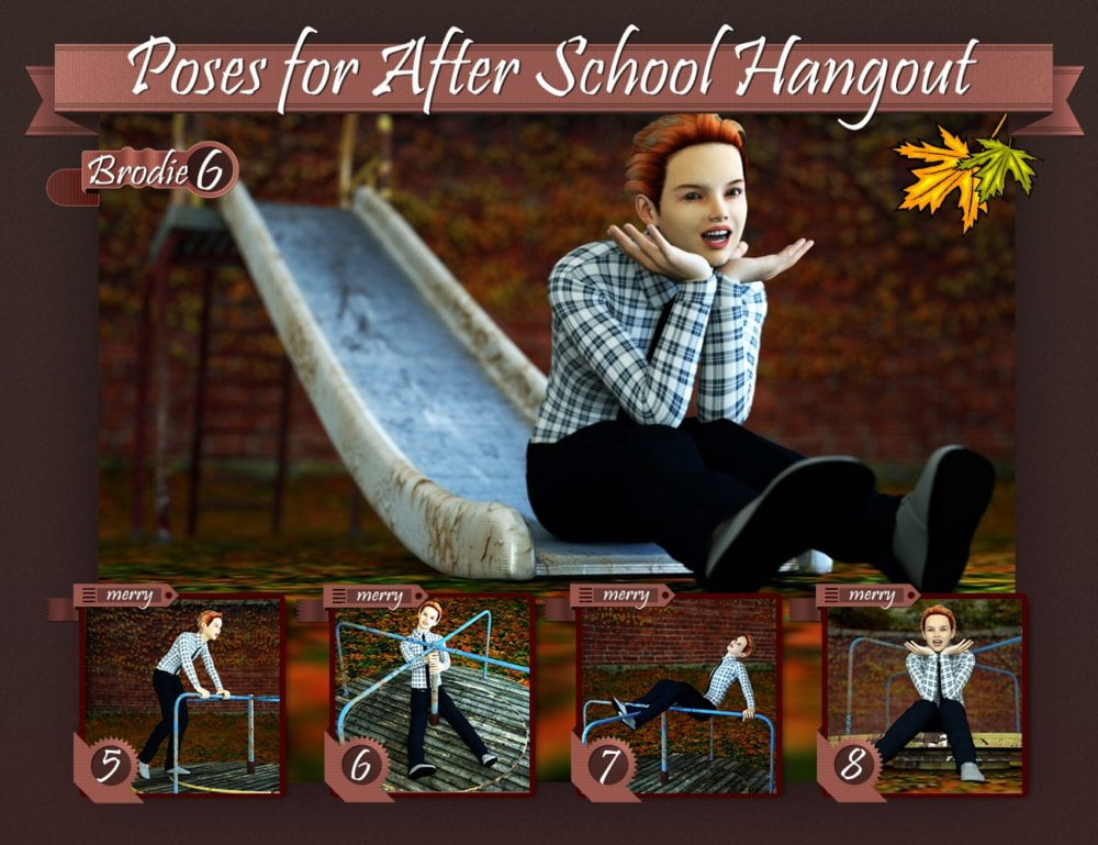 Poses for After School Hangout