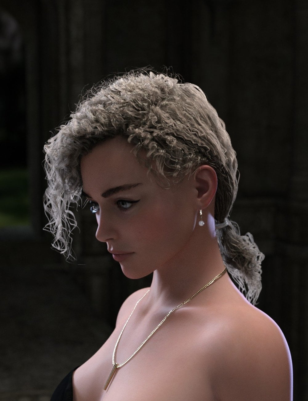 Acher Ponytail Hair for Genesis 8 Male(s) and Female(s)