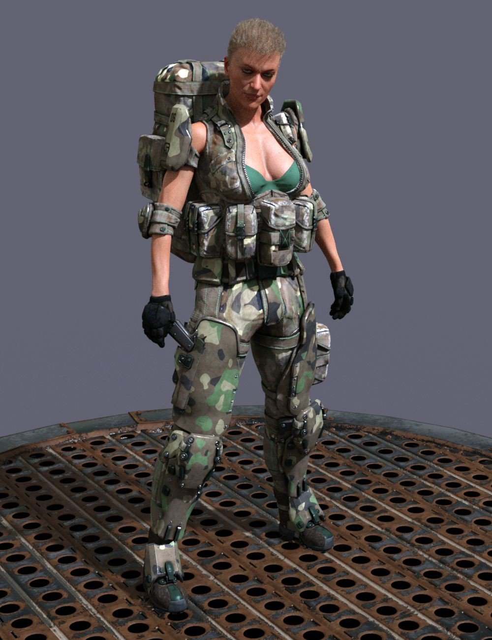 Colonial Forces Add-on for Tactical Assault Outfit for Genesis 8 Female(s)